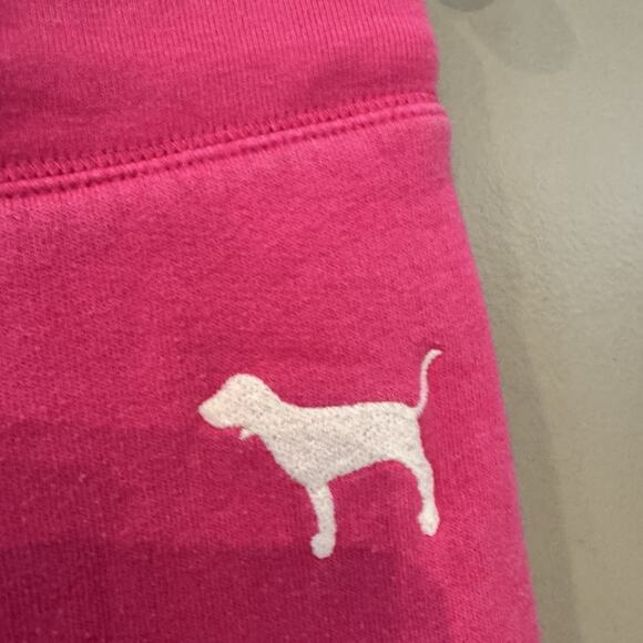 Victorias Secret VS PINK Vintage Y2K Sweatpants Joggers Dog Pup Logo XS Spellout - Picture 5 of 13